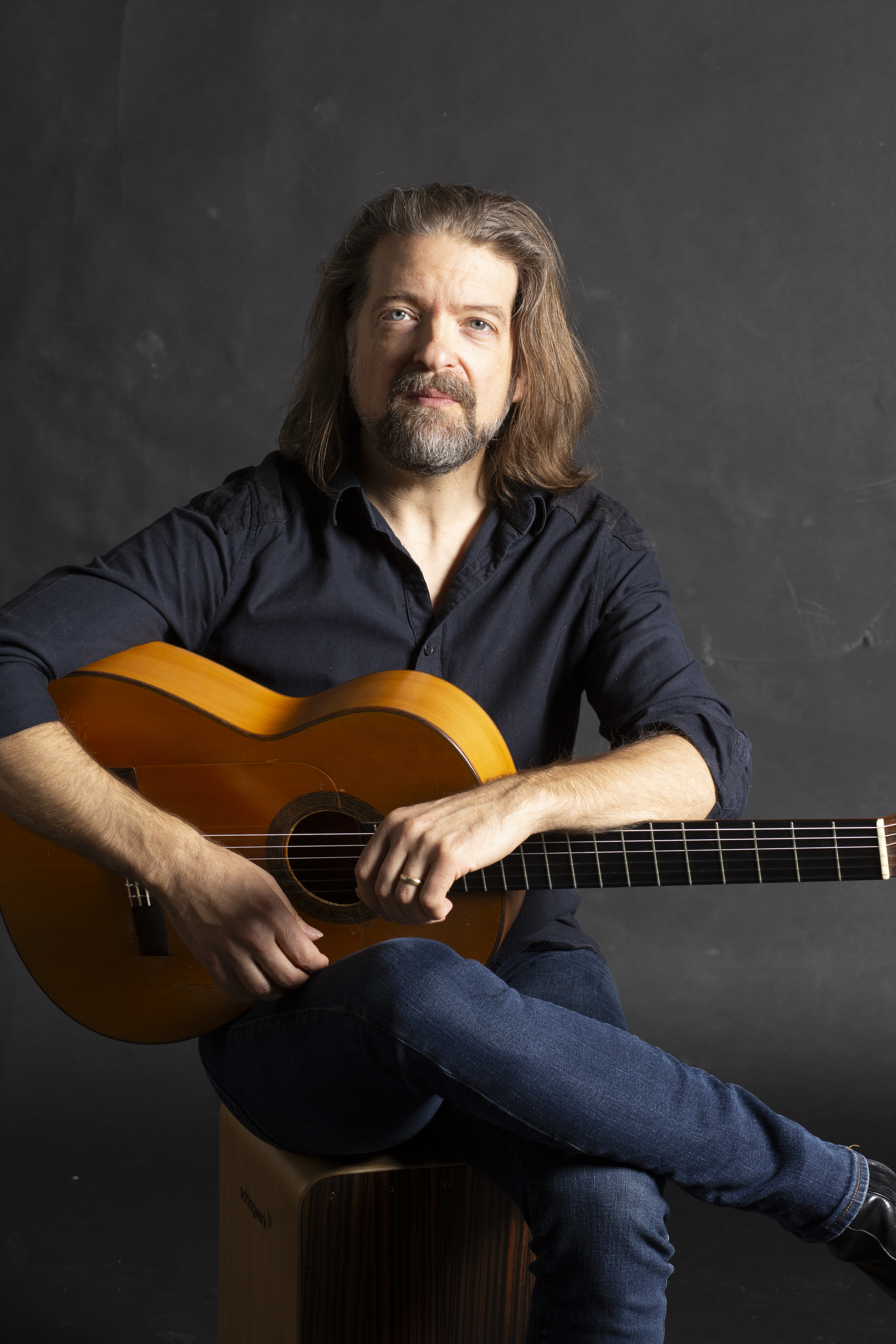 Juanito Pascual with guitar